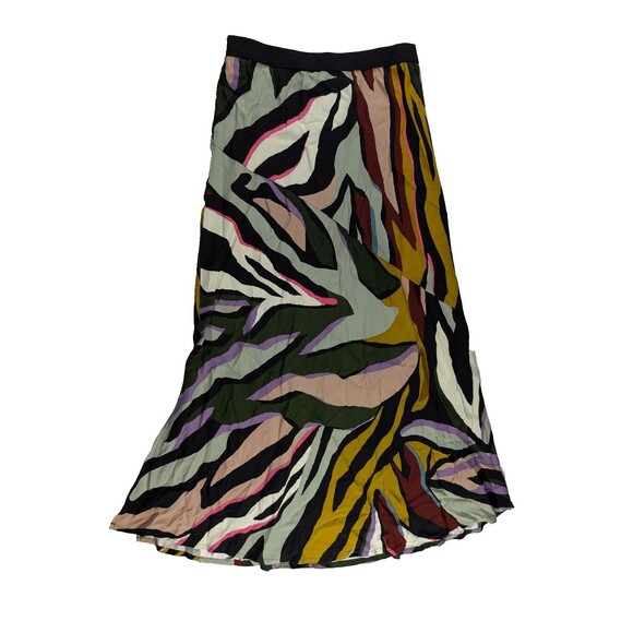 Anthropologie Corey Lynn Calter Abstract Skirt Womens Size XS Midi Slit Boho - Picture 3 of 7